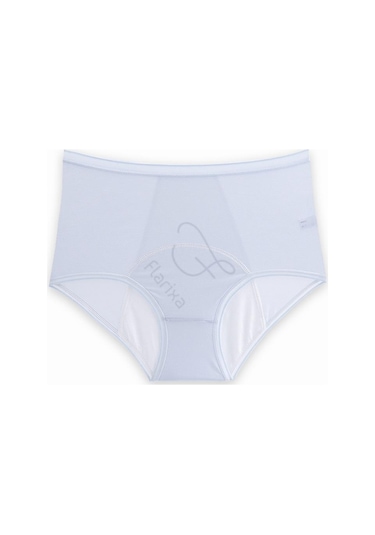 Mavi Flarixa L-5xl Sızdırmaz 3 Katmanlı Adet Külotu Kadın Adet İç Çamaşırı İdrar Kaçırma İç Çamaşırı Büyük Beden Kadın Fizyolojik Külot Mavi