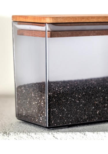 Madame Coco Lucille Ahşap Kapaklı 1200 ML Saklama Kabı