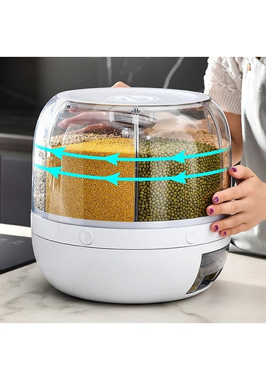 Gıda Organizeri 6 Bölmeli Mutfak Düzenleyicisi