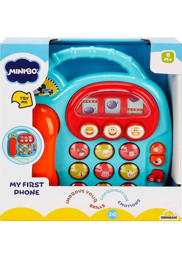 Minibo Sesli Telefon - Benim İlk Telefonum Eğitici Oyuncak