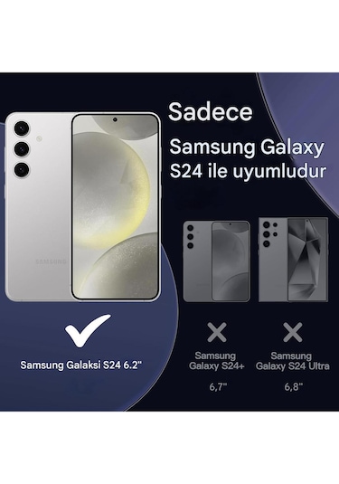 Samsung Uyumlu S24 Şeffaf Magsafe Kılıf Safe Çok Renkli
