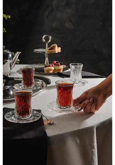 Rcr Melodia 12'li Çay Bardağı Takımı 140 Ml Şeffaf
