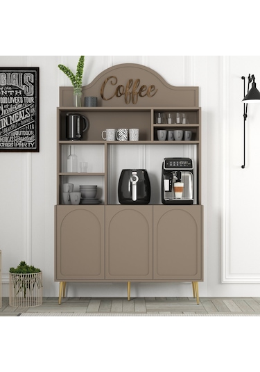 Lyon Kahve Köşesi 120cm - Atlas / Altın