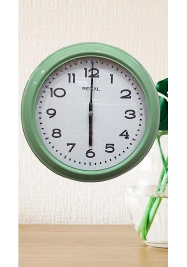 Regal 4290 Hw Özel Seri Metal Kasa Akar Sessiz Saniyeli Duvar Saati Çok Renkli