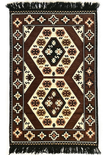 Shark Anadolu Yörük Kilim Kahve Renkli