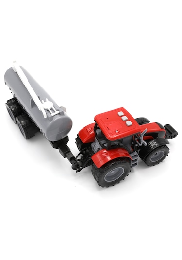 Aya-40296 Sesli-ışıklı-pilli Tanker Traktör Kırmızı