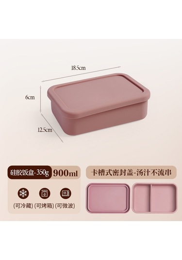 Mikrodalga Fırında Isıtılabilir Silikon Yemek Kabı C-6 Kırmızı