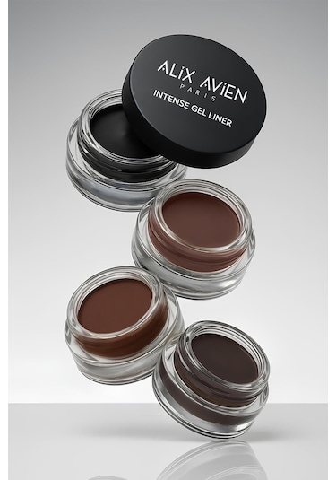 Alix Avien Yüksek Pigmentli Suya Dayanıklı Uzun Süre Kalıcı Mat Jel Eyeliner Intense Gel Liner 04 Onyx Brown