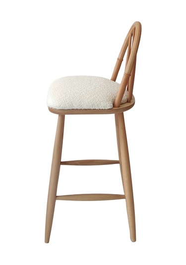 Rustica İskandinav Bar Sandalyesi Natural