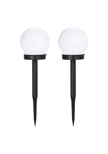 Springsun Güneş Enerjili Otomatik Açılıp Kapanan Su Geçirmez Led Bahçe Aydınlatma Lambası 2 Adet