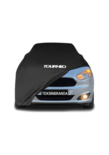 Ford Tourneo Courier 2014 - Siyah Kumaş Araba Brandası Logolu Penye Branda Oto Branda