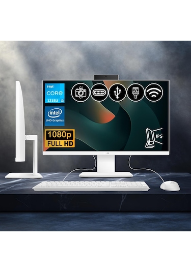 Asus V440VAK-I38256W0D-ATL16 i3-1315U 40 GB 512 GB NVMe SSD 23.8" Free Dos AIO Masaüstü Bilgisayar