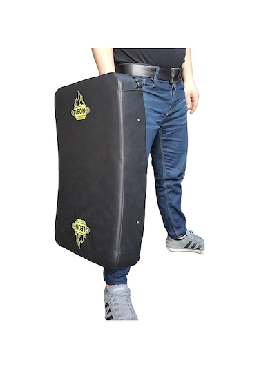 Aksaspor Leon Maxi Darbe Yastığı Kick-Boks Lowkick Pads Siyah