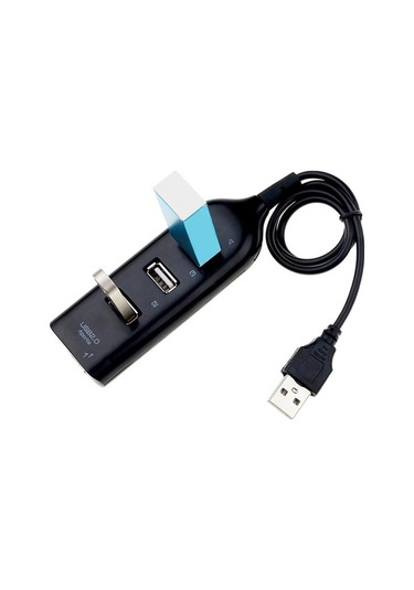 Willowhaven 4 Portlu Usb 2.0 Hub, 44cm Kablo, 480mbps Hızlı Veri Transfer, Siyah 2 Adet