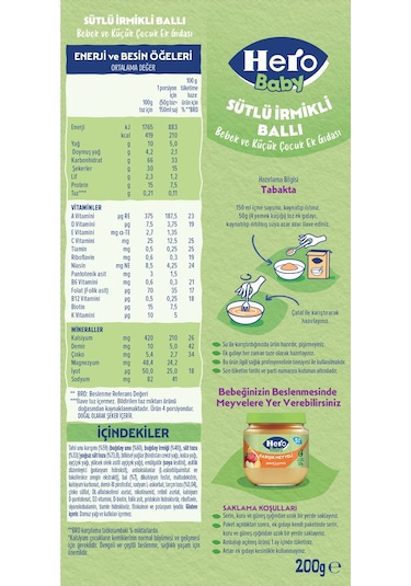 Hero Baby Sütlü İrmikli Ballı 200g X3