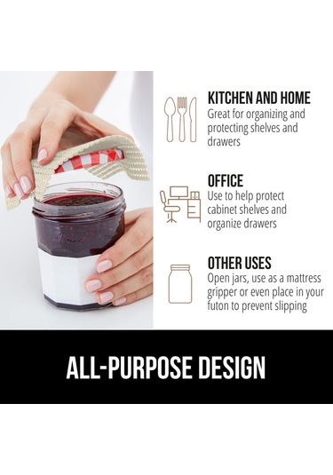 Dofolink Pvc Materyal Non-skayma Dolap/sıra Yastığı - Kesilebilir, Kolay Kurulum - 2 Adet 30x150cm Bej