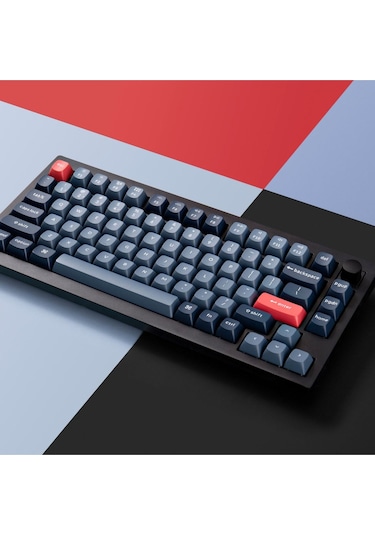 Keychron V1 Max Rgb Tkl Mekanik Red Switch 2.4 Ghz Kablosuz İngilizce Siyah Klavye