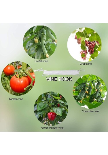 30 Adet Domates Destek Kancası 11,9 M Ipe Sahip