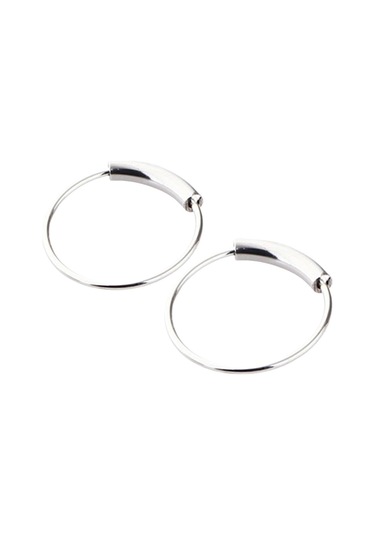 Suntek 2 Adet Burun Halkası Hoop Tragus Helix Kulak 6mm-gümüş Mavi - Gümüş