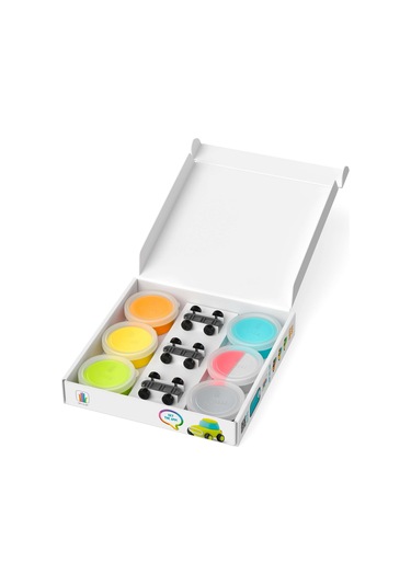 Hey Clay Hava İle Kuruyan Kil 6'lı Kutu - Eko Arabalar renkli