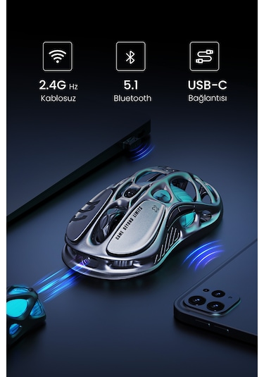 Gravastar Mercury M1 Pro Süper Hafif Kablosuz Gaming Mouse