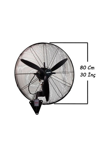 Atak Power Wfg-75r 30" 75 Cm Sanayi Tipi Duvar Vantilatörü Uzaktan Kumandalı