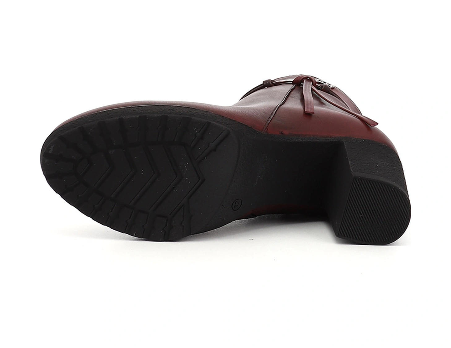 Gönderi R Kadın Bordo Antik Fermuarlı Kalın Topuklu Hakiki Deri Bot Gkzb13451495 Bordo