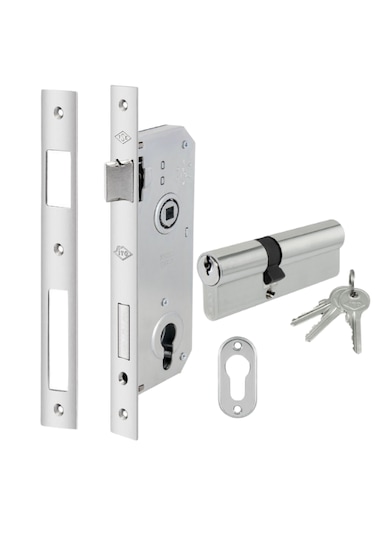 İto Ahşap - Demir Kapı Kilitleri, 755/ Rk40 Silindirli, Barelli