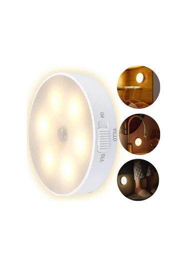 Hareket Sensörü Dolap Altı Aydınlatması Usb Şarj Edilebilir Led Çok Renkli