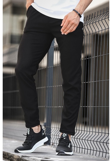 Oksit Elroy Düz Paça Fitilli Slim Fit Erkek Eşofman Altı 001