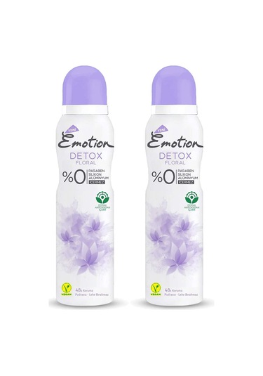 2 Adet Floral Kadın Deodorant Sprey 150 ml