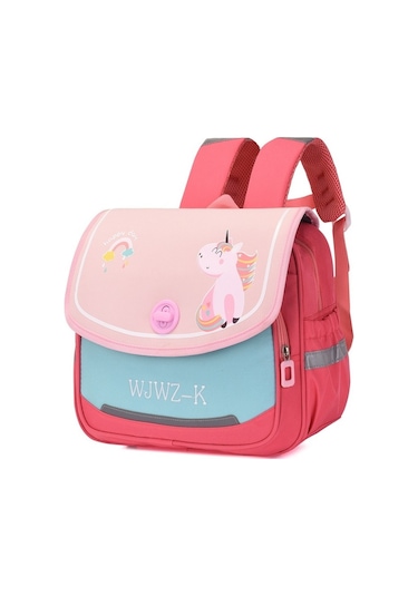 İlkokul Çocukları İçin Ergonomik Sırt Çantası, Hafif Ve Sağlam Tasarım, Omurga Desteği İle Rahat Taşıma, 1. 2. Ve 3. Sınıf Öğrencilerine Uygun, Karikatür Desenli Erkek Ve Kız Okul Çantası Kirmizi