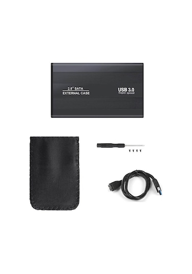 Wozlo 2.5 Hdd Kutusu Usb 3.0 Harici Harddisk Ssd Kutu - Alüminyum Gövde - Micro Usb 3.0 Giriş