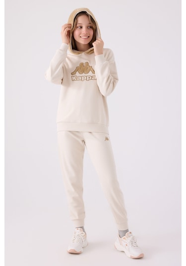 Kappa Kız Çocuk Krem Sweatshirt 5274-45398 Krem