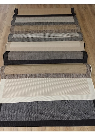 Çam Halı Sisal 9427 Krem / Bej Bordürlü Jüt Sisal Kilim