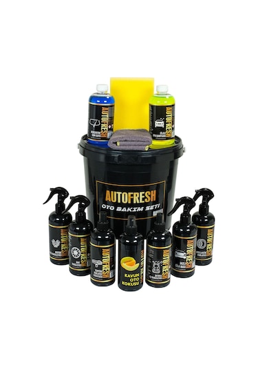 Autofresh Kovalı Araç Yıkama Bakım Temizlik Seti 12'li