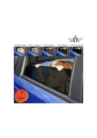 Guard Gt-100 1 Ply Çizilmez 100 Cm X 60 Mt %20 Black Cam Filmi