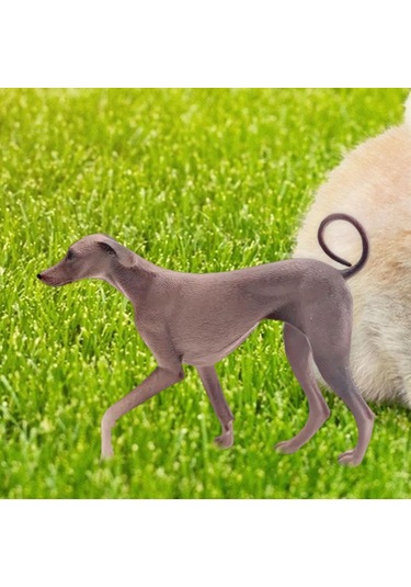 Homyl Gerçekçi Köpek Heykelciği Simülasyon Modeli Kahverengi