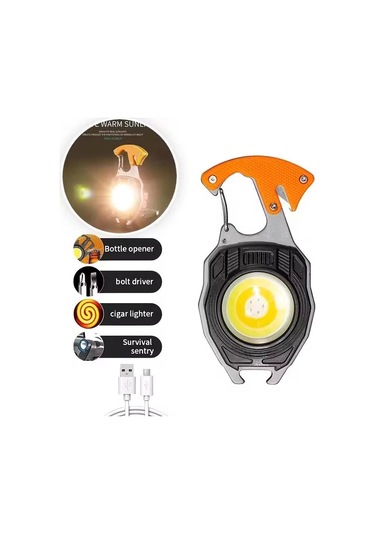 W-5147 Profesyonel Çok Fonksiyonlu Anahtarlıklı Kamp Feneri