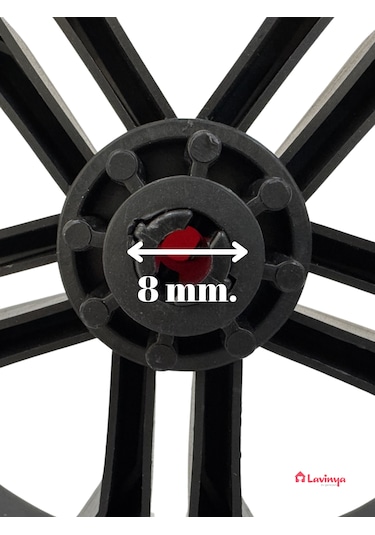 Lavinger 2 Adet Takmatik Pazar Arabası Tekeri Büyük