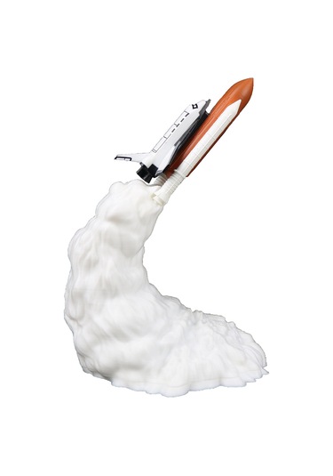 3d Baskı Roket Masa Lambası Komidin Lambası Sıcak Led Beyaz L6165-3 Beyaz