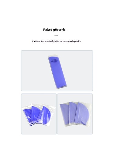 Aurora Çocuk Silikon Düz Kapak Su Geçirmez Düz Renk Büyük Meşap Kasımavi Mavi