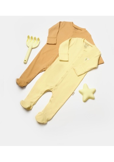 BabyCosy Organik 2 Li Patikli Tulum Csyb9034 001