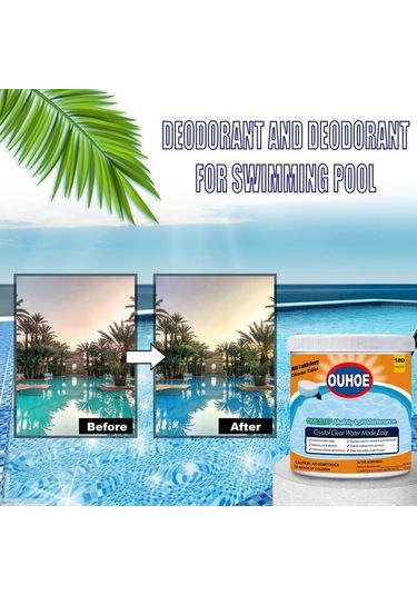 Pazly Pratik Havuz Temizleme Tabletleri - Kokusuz, Algsiz, Lekesiz Su