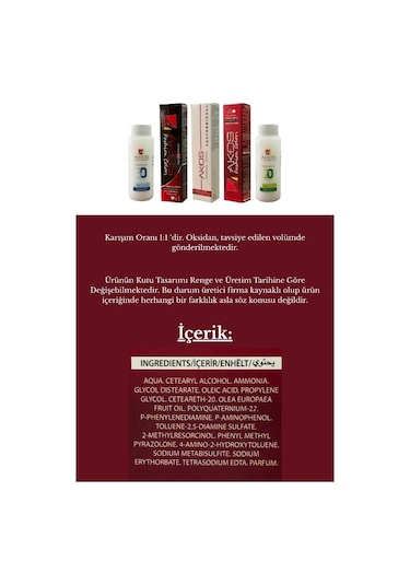 Akos 2'li Oksidan Hediyeli Tüp Boya Seti 050 Bordo
