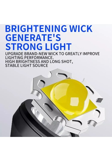 Sones E-smarter S02 Küçük Çift Işık Kaynağı Yan Lamba Projektör El Feneri Güçlü Işık Uzak Çekim Kamp Lambası Çok Renkli