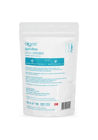 Algee Spirulina Toz 50 G