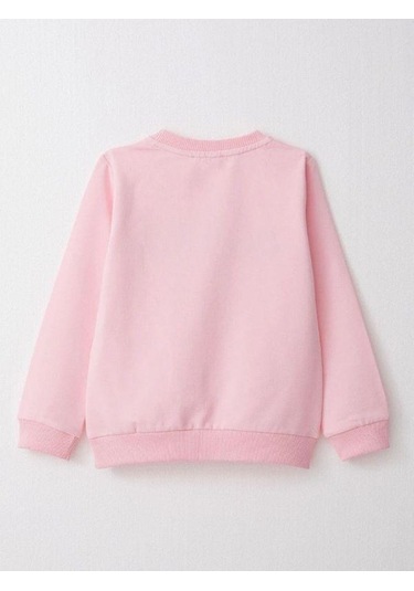 Kız Çocuk Loved Nakışlı Pamuklu Eşofman Takım-14382 Pembe