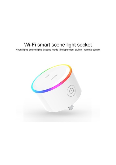 10a Rgb Sahne Işığı Wifi Uzaktan Kumanda Akıllı Soket Alexa Ve Google Home Ve Ifttt İle Çalışır, Ac 100-240v, Jp Fiş