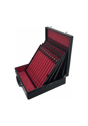 Kuyumcu Tespih Takı Taşıma Ve Saklama Çantası 44'lü Siyah